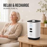 Générateur d'hydrogène H2 pour inhalation, pureté 99,999 %, 300 ml/min, électrolyse SPE PEM pour usage domestique, hôtelier et quotidien