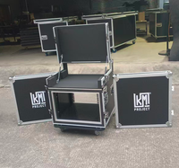 Boîtier de transport 7U pour montage en rack avec roues pour mixeur et amplificateur DJ professionnel