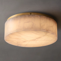 Plafonnier rond moderne minimaliste en albâtre pour couloir, hall d'entrée, éclairage de luxe, décoration, luminaire tendance pour la maison