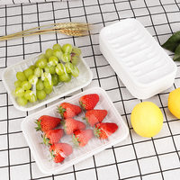 Automatische één-stap inline thermoformmachine voor het produceren van plastic PP verpakkingen voor vers vlees, met verzegelde MAP-trays.