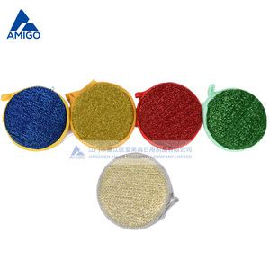 Éponge de nettoyage de cuisine ronde Amigo avec panier de drainage pour la vaisselle - Product Image 5