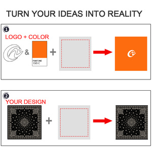Donne e uomini in cotone personalizzato moda Design cachemire <span class=keywords><strong>Bandana</strong></span> multifunzionale all'aperto bandane quadrate - Product Image 6