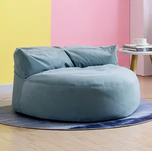 Custom Memory cotton filling large bean bag chair comfort beanbag velvet giant bean bag sofa
