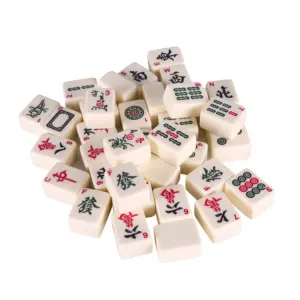 Mahjong de acrílico personalizado, conjunto de mahjong digital japonês de 30mm