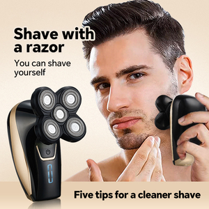 Five-Blade Stainless Steel Rotary <b>Shaver</b> With USB Charging for <b>Face</b> Household and Use Household <b>Shaver</b> - Product Image 2