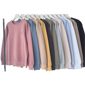 Sudadera Unisex de Cuello Redondo, Color Sólido, Corte Regular, Tejido de Algodón, Informal, para Otoño - Product Image 1