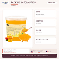Fruitige Popping Boba op voorraad 2,8kg x 6/doos 9 smaken Snelle verzending vanuit US/MY/RU magazijnen voor Bubble Tea & Foodservice