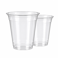 89mm 14oz Doorzichtige PLA Wegwerp Koffiebeker Dikke Plastic Melkthee Koffie Fruitthee Beker