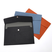 Maletín de Cuero PU A4 Personalizado con Impresión de Logotipo, Impermeable, para Documentos de Negocios, con Estuche y Portafolio