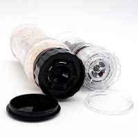 Meilleur prix en gros bouteille en plastique pot à épices avec broyeur, 100ml moulin jetable moulin à sel en verre pot à épices