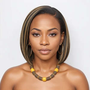 Bán Buôn Nổi Bật 4/27 Ngắn Thẳng Bob Tóc Giả Nguyên Trinh Nữ Lớp Biểu Bì Phù Hợp 100% Tóc Con Người 13X4 Hd Đầy Đủ Ren Phía Trước Tóc Giả - Product Image 5