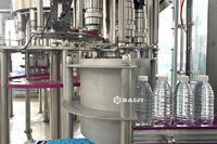 Ensemble complet de machine automatique de lavage, de remplissage et de bouchage de bouteilles d'eau pure de 500 ml