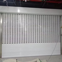 Volet roulant perforé électrique en aluminium ventilé, personnalisé, antivol, moderne, prix usine