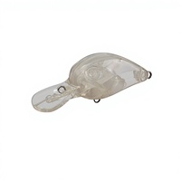Leurre de pêche flottant en plastique dur, 4,5 cm, 2,10 g, sans hameçon, sans peinture, corps de leurre crank vierge, vente en gros