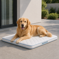 Coussin de couchage moderne pour chien, design Courtyard Sunset, avec support à mini ressorts ensachés et dessus matelassé, pour l'extérieur, pour grands chiens