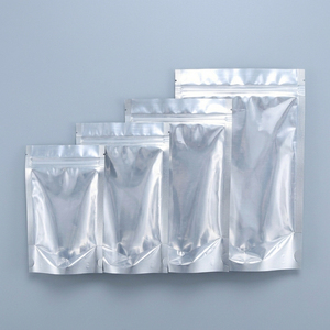 Sac en Mylar personnalisé de qualité alimentaire, résistant à l'humidité, avec fermeture éclair transparente sur le devant, sac plat en plastique PE pour bonbons et en-cas - Product Image 5