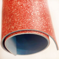 Revêtement de sol en PVC antibactérien robuste sur mesure 2 mm, sol vinyle hétérogène antidérapant pour magasins de détail et secteurs de la santé