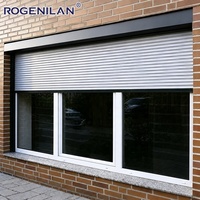 Fenêtres à enroulement électriques en aluminium Rogenilan, modernes, à économie d'énergie, insonorisées, pour l'extérieur, pour les maisons
