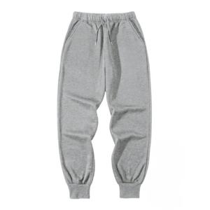 Pantalons d'entraînement d'extérieur de conception manufacturée, logo OEM, confortables, gris, amples, pour hommes - Product Image 2