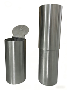 Ограждающий столбик из нержавеющей стали с замком для контроля доступа и безопасности дорожного движения - Product Image 3