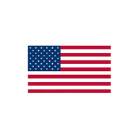Drapeau national américain personnalisé 3x5 pieds imprimé avec œillets en laiton, polyester durable