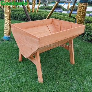 <strong>Veg</strong> Trough Raised <strong>Planter</strong> Bed Medium for Planting Vegetable Fruit Flower <strong>Planter</strong> Raised Wooden Garden Bed - Product Image 1
