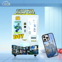 Caiyunjuan Auto UV Téléphone Cas Imprimante Distributeur Automatique En Acier Matériel Libre-Service Téléphone Cas Distributeur