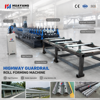 Máquina de Perfilado de Rollos para Barandas de Seguridad en Carreteras de Alta Resistencia, Máquina de Perfilado de Vigas en W de Acero Galvanizado para Producción de Barreras de Seguridad Vial