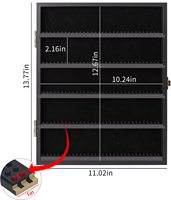 Vitrine murale verrouillable pour figurines miniatures, porte anti-poussière, boîte de présentation pour figurines de collection