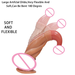 Nuevo Pene Realista de Silicona Líquida con Forma de Elefante de Nariz Roja de Jiuxi para Mujeres, un Juguete Sexual para Adultos con Forma Mutante - Product Image 5