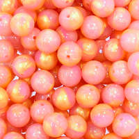 Le plus populaire 15MM brillant de luxe pépite d'or paillettes Confetii gelée Silicone perles bricolage perles rondes pour stylo fabrication de bijoux