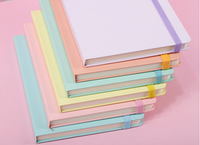 Carnets de notes à couverture rigide de couleur unie A5 A6 A7 Prix de gros bon marché pour les enfants