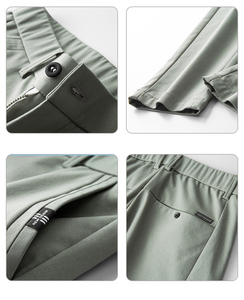 2022 pantaloni primavera estate uomo Stretch coreano Casual Slim Fit elastico in vita Business <span class=keywords><strong>classico</strong></span> blu pantaloni uomo nero <span class=keywords><strong>grigio</strong></span> 28-38 - Product Image 5