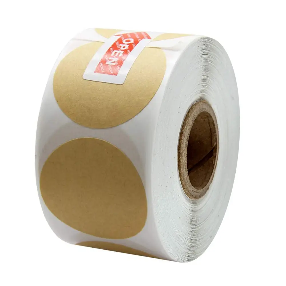 500 Stuks Per Rol Adhesive Gekleurde Dot Stickers 1Inch Kleurrijke Ambachtelijke Papier Kleine Ronde Cirkel Kleur Codering Label Stickers