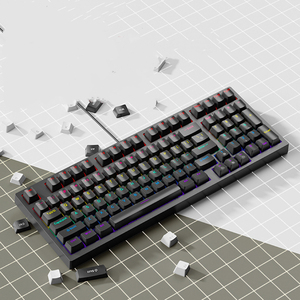 ZIFRIEND ZA68 personnalisé 60 pour cent clavier mécanique échange à chaud rvb rétro-éclairé sans fil Teclado Mécanique clavier mécanique de jeu - Product Image 1