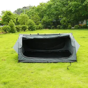 Sıcak satış su geçirmez kamp 2 kişi Swag çadır avustralya Bivy çadır Rainfly ile, direk ve Guylines