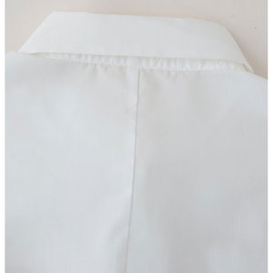 OEM Customized Women's Blouses <strong>White</strong> Long Sleeve Turn-down Collar Shirts With Golden <strong>Sequin</strong> Palm Button Down Casual <strong>Tops</strong> - Product Image 5