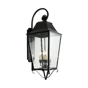 Energy-efficient, bright outdoor decorative wall <b>light</b>/garden <b>light</b> – Brass <b>LED</b> wall fixture - Product Image 6