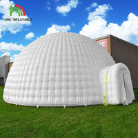 Tente Igloo géante, diamètre 4 ~ 30m, activités commerciales en plein air, exposition, événement, fête, Led blanc, énorme tente dôme gonflable pour la location