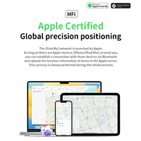 Mini traceur GPS intelligent compatible avec Apple Find My, localisation en temps réel mondiale, dispositif anti-perte, localisateur d'objets étanche IP