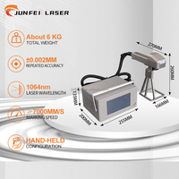 JUNFEI Machines de marquage laser portables personnalisées 20w 30w 50w Gravure de métal mobile portable pour les marqueurs de pneus de voiture en plein air