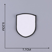 Patch brodé thermocollant vierge personnalisé, patchs vierges pour sublimation sur casquettes