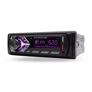 Sistema audio per auto singolo 1din con bt aux fm sd lettore mp3 per auto carstereo a mani libere