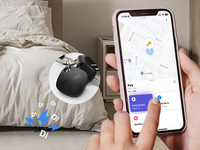 ATUVOS Traceur GPS intelligent en plastique étanche IP67 5G MFi Findmy pour animaux de compagnie, localisation longue portée, compatible iOS CE