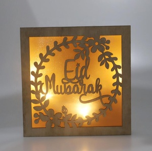 <span class=keywords><strong>EID</strong></span> Mubarak LEDโคมไฟ<span class=keywords><strong>Eid</strong></span>และรอมฎอนตกแต่งสำหรับบ้านไม้แผ่นพรรคอิสลามมุสลิมอุปกรณ์Ramadan Kareem Decor - Product Image 2