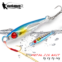 Leurre de pêche jigging OEM d'usine 3g 5g 7g 12g, leurre lumineux UV en métal avec hameçon, leurre dur biomimétique pour poisson mandarin