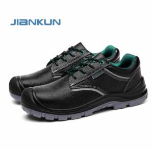 JIANKUN CE, sandalias de trabajo de verano de cuero de vaca en relieve impermeables de alta calidad, zapatos de seguridad con punta de acero antideslizantes baratos para hombres y mujeres - Product Image 2