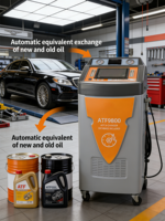 Aomai Nouveau Modèle 2026 ATF-9800B Machine de vidange d'huile de transmission automatique à écran tactile 10 pouces, AC 220-240V, avec fonction de chauffage et d'impression pour véhicules