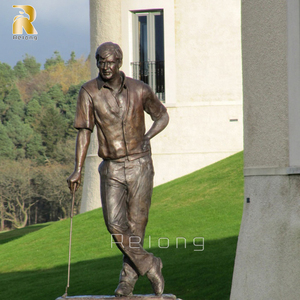 Estátua de Golfeista em Bronze Fundido em Tamanho Real RELONG para Decoração de Clubes, Jardins e Parques ao Ar Livre - Product Image 6
