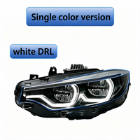 LIANGTU Faros Delanteros LED Estilo Ikon V2 Amarillo Blanco DRL para BMW F32 F33 F36 F80 F82 M3 M4, Luces Delanteras con Señal de Giro Alta y Baja
